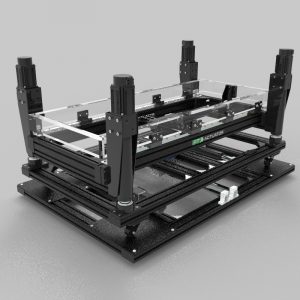 Platform with double traction loss and surge and 4 actuators
