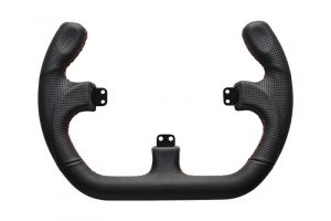 Open D Black Leather Rim