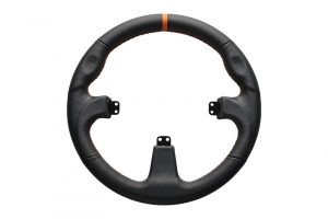 Round Black Leather Rim